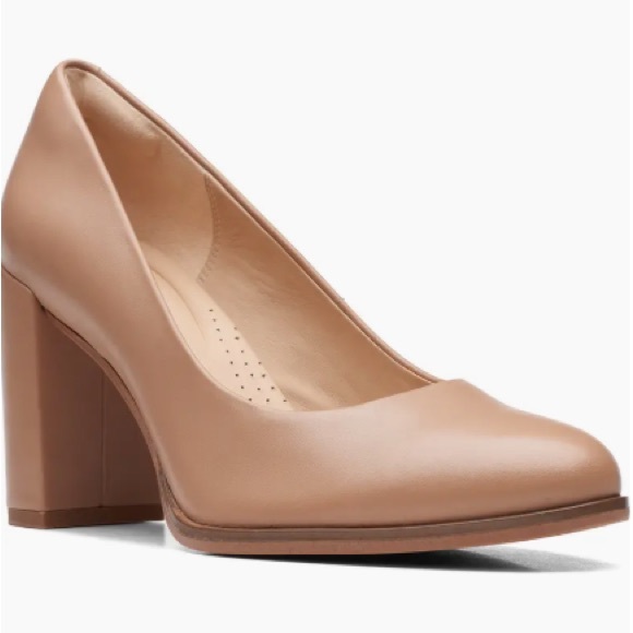 Clarks Freva 85 Pump in Praline size 9 - Picture 2 of 4